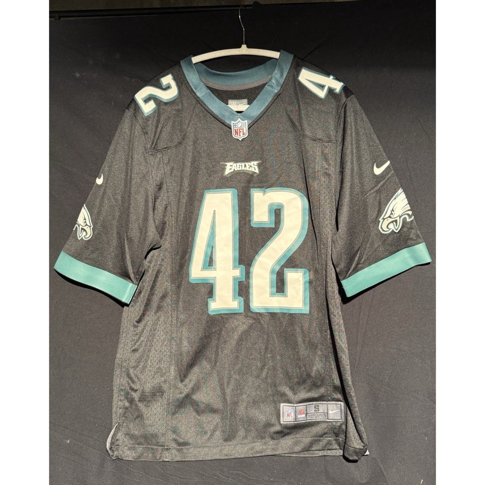 Nike NFL On Field Jersey Wallace #42 Eagles Size S Black Green